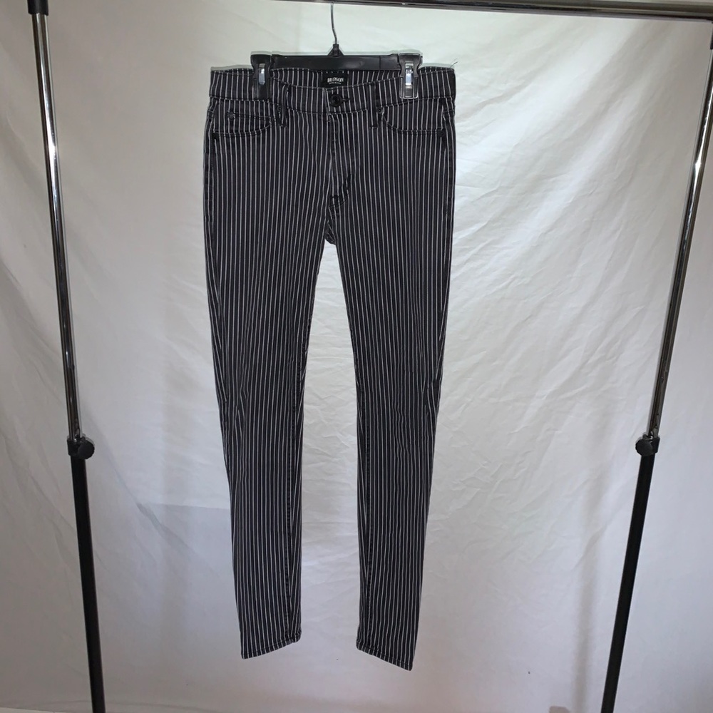 Hudson striped skinny jeans